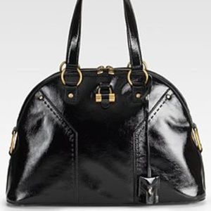YSL YVES SAINT LAURENT Black Muse Hand Bag